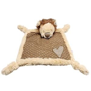 Pride&Joy TIGER LION Raddle Lovey Soother Security Blanket Plush Stuffed Animal
